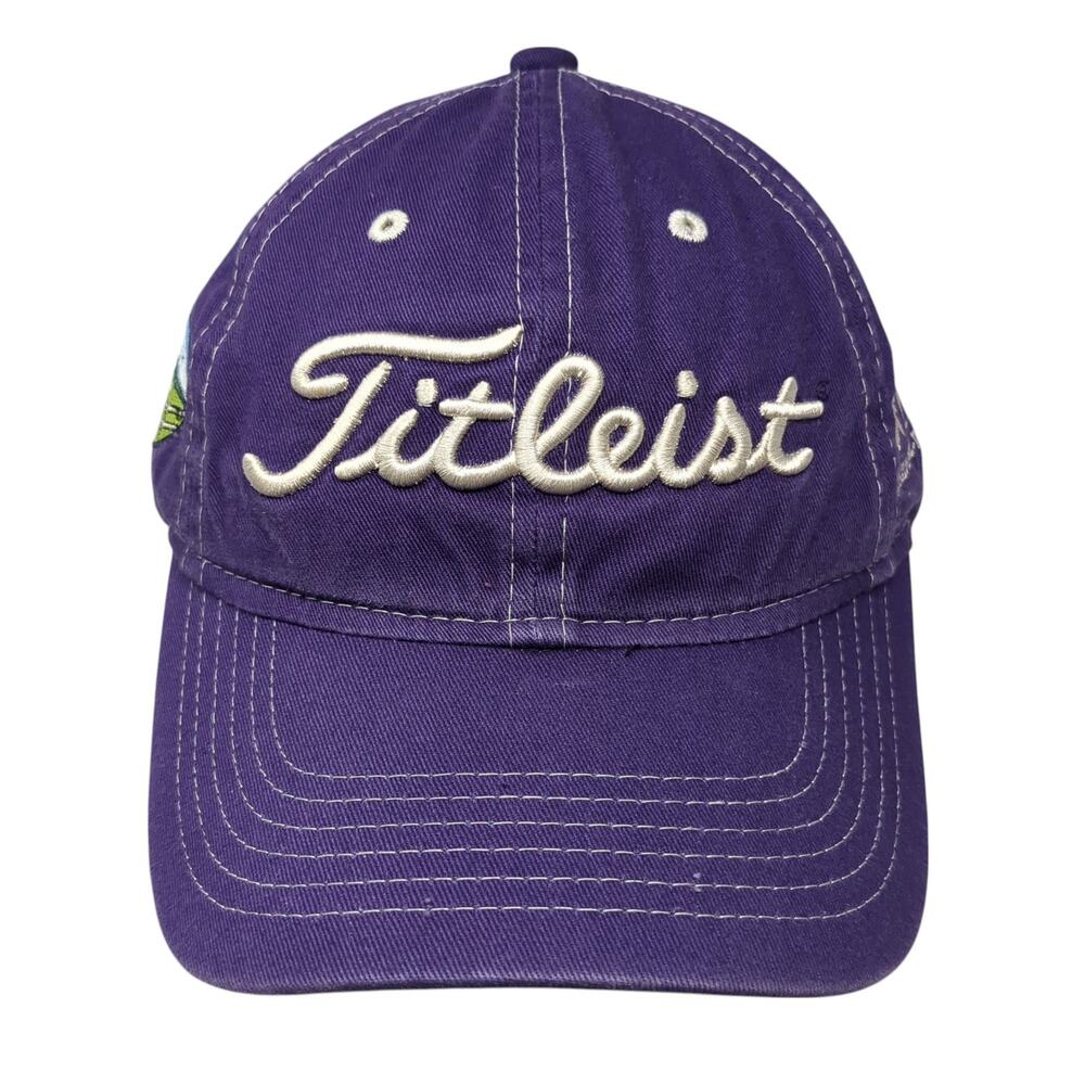 Fitleist Slideback Baseball Cap Purple One Size Adjustable Embroidered 6 Panel